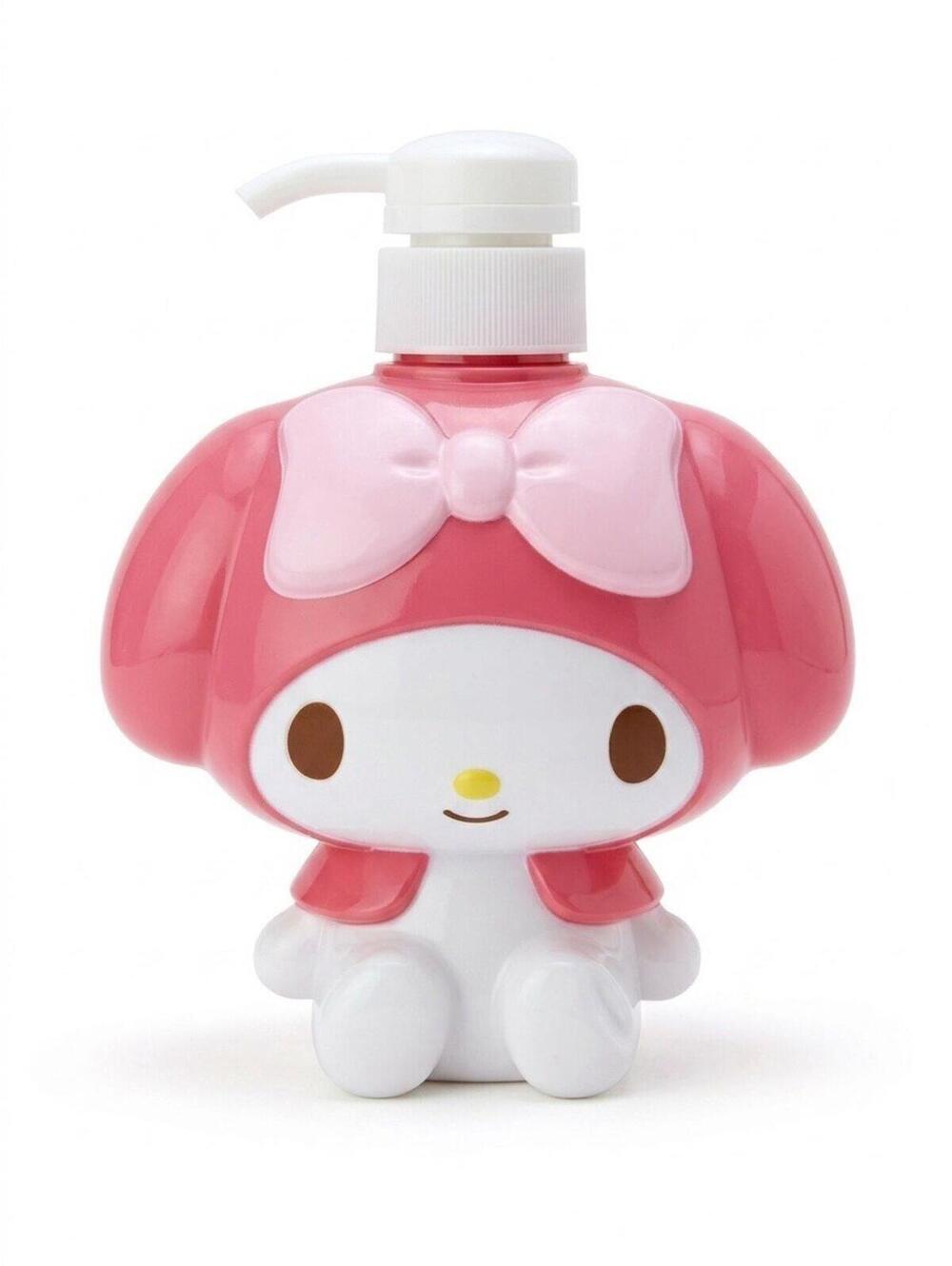 Pink Bow Character Pump Dispenser Bottle | Cute Kawaii Bathroom Decor 5.5" Tall